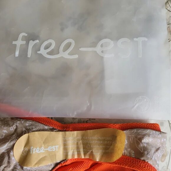 Free People NWOT The Pamela One-Piece Swimsuit High Cut Flame Size XL - Picture 7 of 8